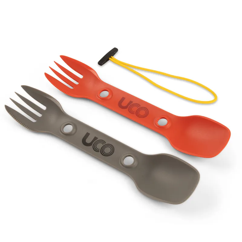Uco Eco Utility Spork Two Pack in Chilli and Slate